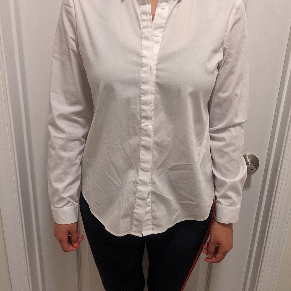 Women dress skirt with white dress shirt and suit jacket